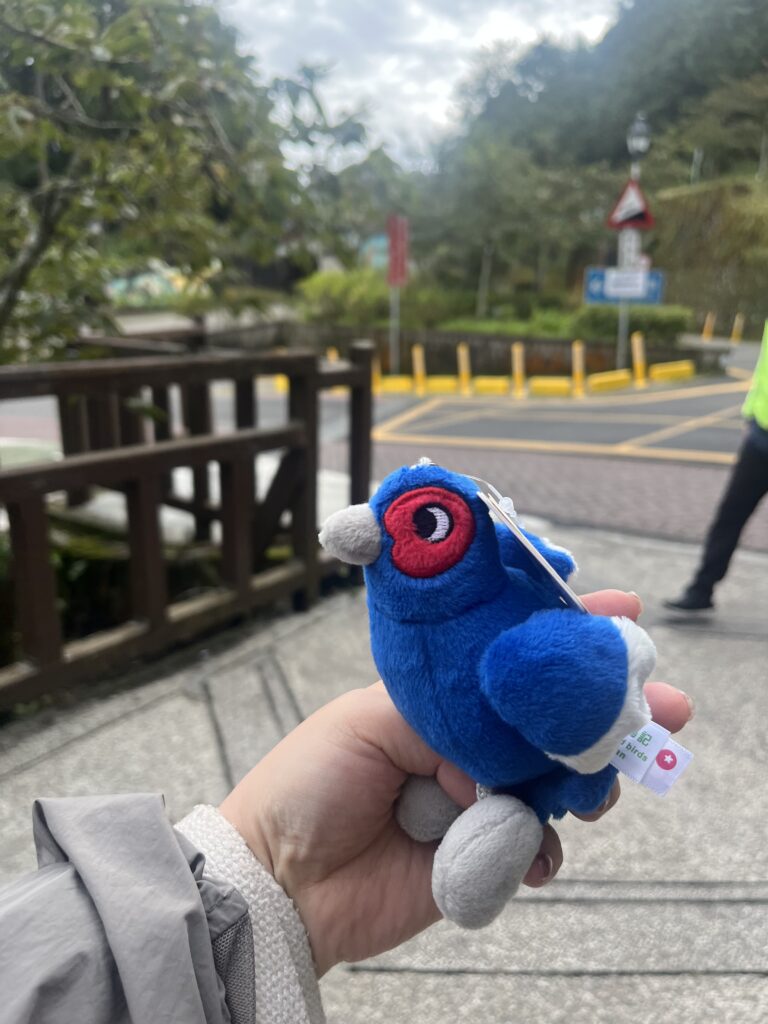 「藍鵲（ランチュウ）」のキーホルダー