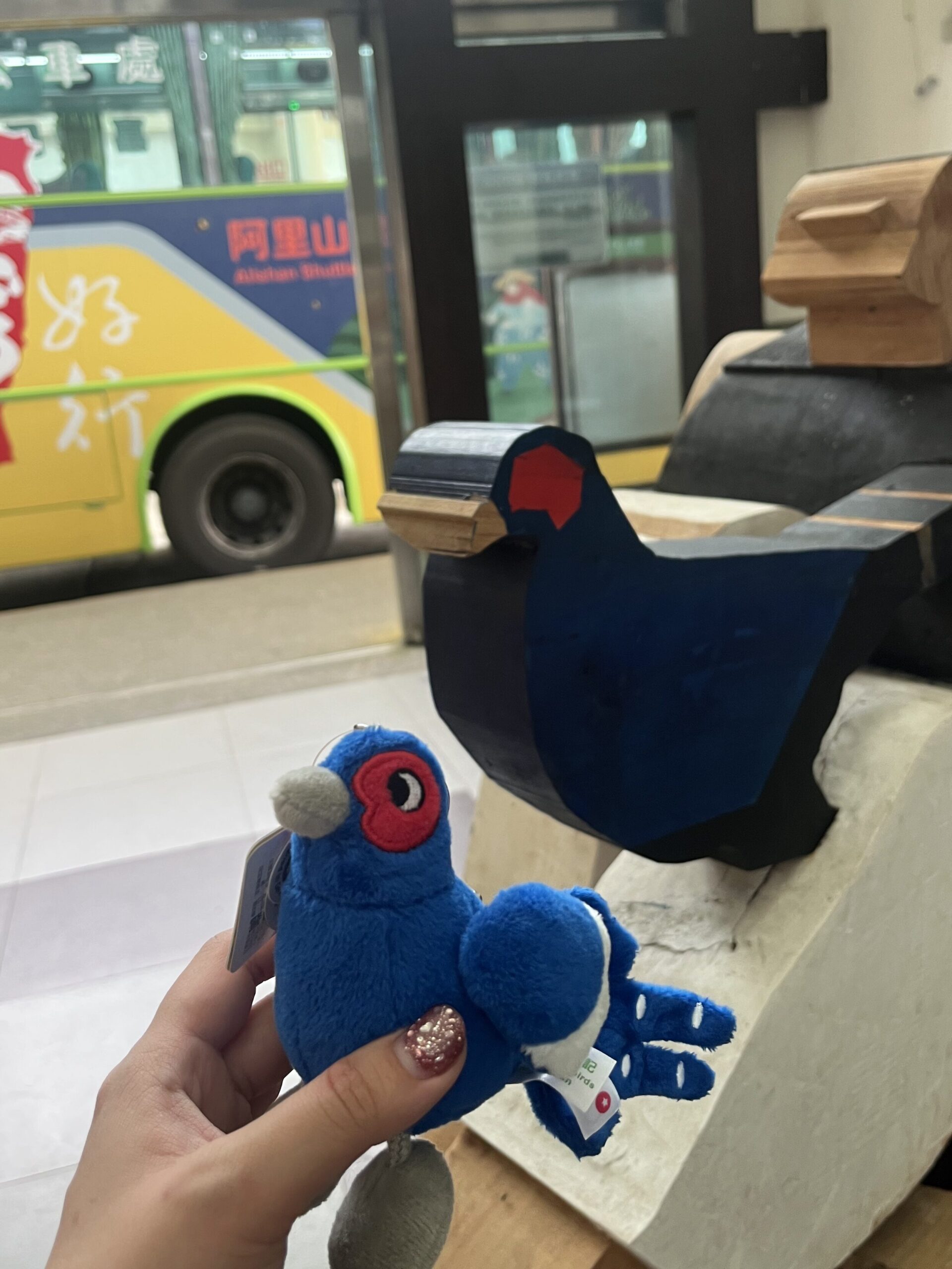 鳥のキーホルダー